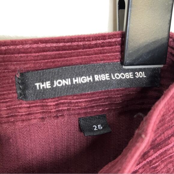 DENIM FORUM x ARITZIA The High Rise Loose Corduroy Jeans Spiced Burgundy {R52} - Picture 5 of 5